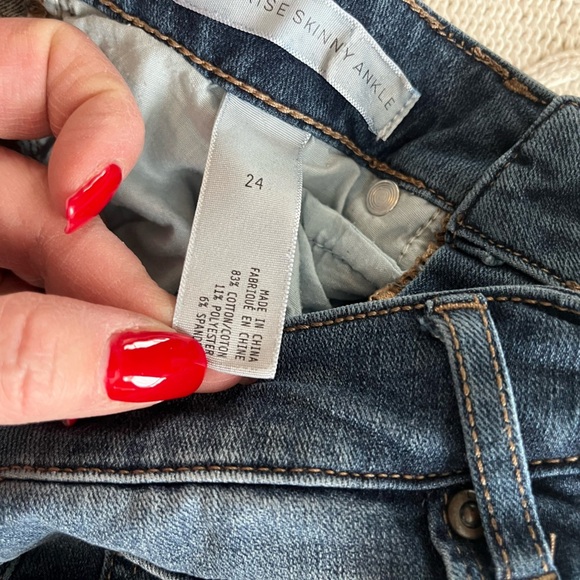 Leith Medium Wash Distressed Ankle Jeans Women’s Size 24 - Picture 8 of 15